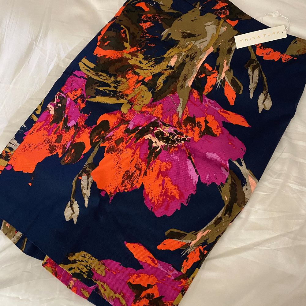 Trina Turk Miki Print Pencil Skirt